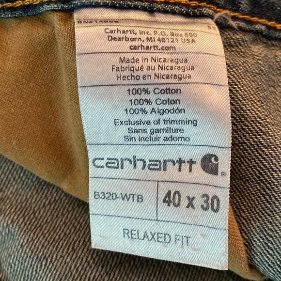 Men’s Carhartt Relaxed Straight 5 Pocket Jean - Picture 9 of 9